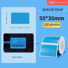 Three-proof Thermal Paper Sticker Waterproof Color Label Printing Paper (Option: Special Blue)