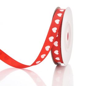 Packing Ribbon Love Pattern Flowers Ribbon Wedding Celebration Decoration Ribbon (Option: Love Heart 1CM-Love-1cm Wide 10 Yards Roll)