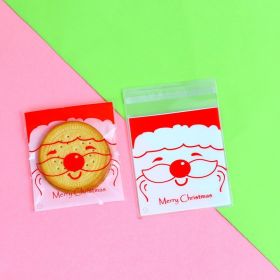 Christmas Old Man Sleigh Self-adhesive Self-sealing Cookie Packaging Bags (Option: No.1)