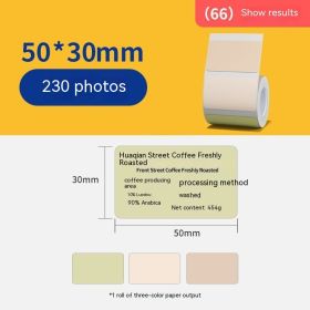 Three-proof Thermal Paper Sticker Waterproof Color Label Printing Paper (Option: A Roll Of Three Colors)