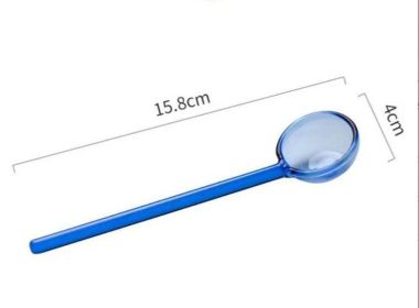 Creative Stained Glass Coffee Spoon (Option: 15.8cm-Blue)