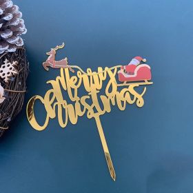 Elk Snowman Party Cake Decoration (Option: Santa Claus)