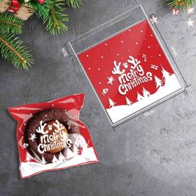 Christmas Old Man Tree Snowflake Crisp Candy Self-sealing Sticky Bag (Option: Christmas antlers)