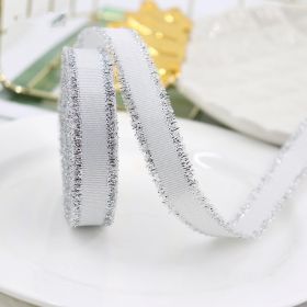 Gift Packaging Wedding Rib Gold And Silver Color Fringe With Bowknot Decorative Baking Ribbon Multicolor (Option: 029-Width 16mm Length 45 MRoll)