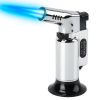Culinary Butane Torch Lighter Refillable Blow Torch Adjustable Flame Kitchen Cooking BBQ Torch  (Gas Not Included)