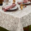 Outdoor Patio Table Decor Tablecloth with Zipper 60 Inch Round