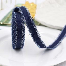 Gift Packaging Wedding Rib Gold And Silver Color Fringe With Bowknot Decorative Baking Ribbon Multicolor (Option: 370-Width 25mm, Length 45 MRoll)