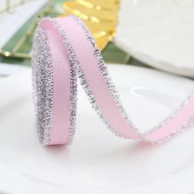 Gift Packaging Wedding Rib Gold And Silver Color Fringe With Bowknot Decorative Baking Ribbon Multicolor (Option: 123-Width 38mm Length 45 MRoll)